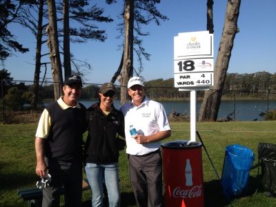 Jean, Richard and Fred Funk at the Schwab
